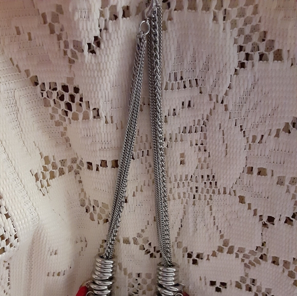 Silverstone Multistrand Assorted Color Stones Necklace - Picture 2 of 3